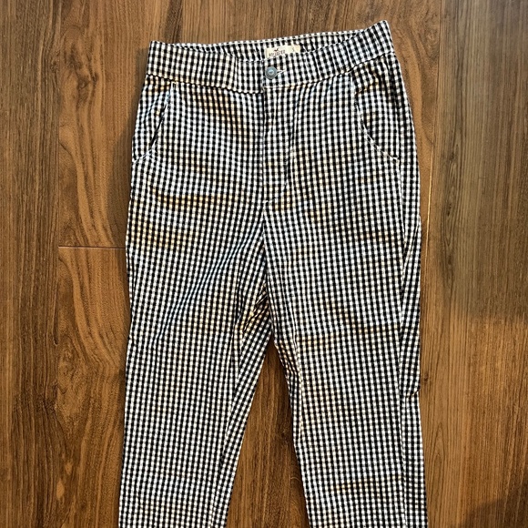 Hollister straight high waisted checkered summer pants, size S - Picture 1 of 4